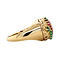 vintage Gouden vintage ring met smaragd en robijn 18 krt