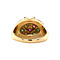 vintage Gold vintage ring with emerald and ruby 18 krt
