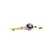 vintage Gold vintage brooch with sapphire 14 kt