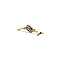 vintage Vintage gold brooch with sapphire 14 krt