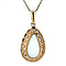 vintage Gouden vintage hanger met opaal 14 krt