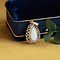 vintage Gouden vintage hanger met opaal 14 krt