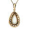 vintage Gold vintage pendant with opal 14 krt