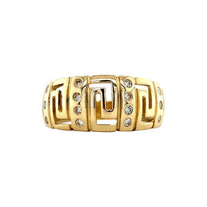 Ring met zirkonia 12 krt