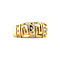 vintage Vintage ring met zirkonia 12 krt