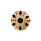 vintage Gold vintage ring with garnet 14 krt