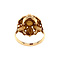 vintage Gouden vintage ring met granaat 14 krt