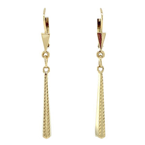 Gold fantasy earrings 14 krt