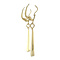 vintage Gold fantasy earrings 14 krt