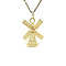 vintage Gouden molen hanger 14 krt