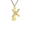 vintage Gouden molen hanger 14 krt