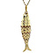 vintage Gold fish pendant 14 krt