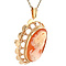 vintage Golden pendant with cameo 14 kt
