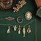 vintage Gouden hanger met carneool 14 krt