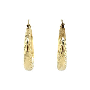 Gouden fantasie oorringen 14 krt