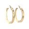 vintage Gold smooth vintage earrings 14 krt