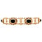 vintage Gold vintage bracelet with garnet 14 kt