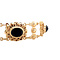 vintage Gouden vintage armband met granaat 14 krt
