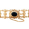 vintage Gouden vintage armband met granaat 14 krt