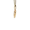 vintage Gouden vintage hart hanger met diamant 14 krt