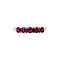 vintage White gold vintage row ring with ruby 14 krt