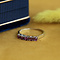 vintage Witgouden vintage rijring met robijn 14 krt