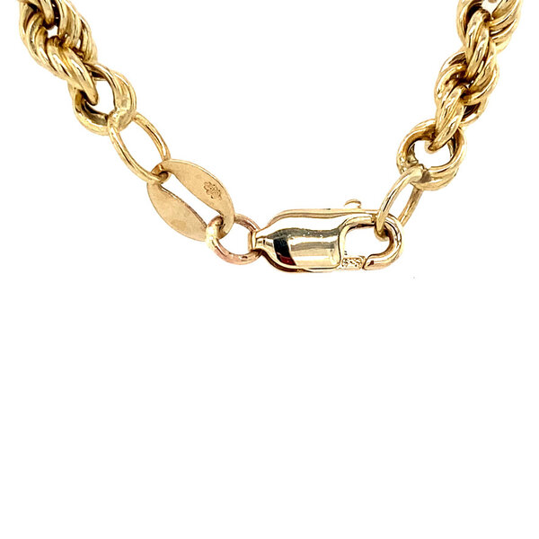 vintage Gouden vintage koord collier 14 krt