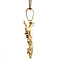 vintage Gold vintage panther pendant with colour stone 14 krt