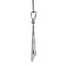 vintage White gold vintage pendant with diamonds 14 krt