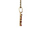 vintage Gouden vintage hart hanger met robijn en diamant 14 krt