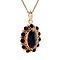 vintage Golden vintage pendant with garnet 14 carat