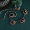 vintage Gouden vintage collier met granaat 14 krt