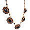 vintage Gouden vintage collier met granaat 14 krt