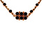 vintage Gouden vintage collier met granaat 14 krt