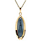 vintage Gold vintage pendant with hematite 14 kt