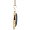 vintage Gouden vintage hanger met hematiet 14 krt