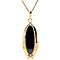 vintage Gold vintage pendant with hematite 14 kt