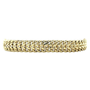Gouden gourmet armband 14 krt
