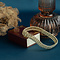 vintage Gouden vintage gourmet armband 14 krt
