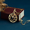 vintage Gouden vintage hanger met granaat 14 krt