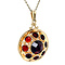 vintage Vintage gold pendant with garnet 14 krt