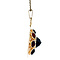 vintage Gouden vintage hanger met granaat 14 krt