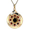 vintage Vintage gold pendant with garnet 14 krt