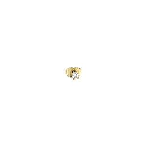 Gold ear studs with diamonds 14 krt