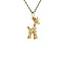vintage Gold giraffe pendant 14 krt