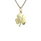 vintage Gold four-leaf clover pendant 14 krt