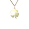vintage Gold four-leaf clover pendant 14 krt