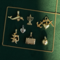 vintage Gouden koffer hanger 14 krt