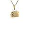 vintage Gouden koffer hanger 14 krt