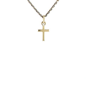 Gold cross pendant 14 krt